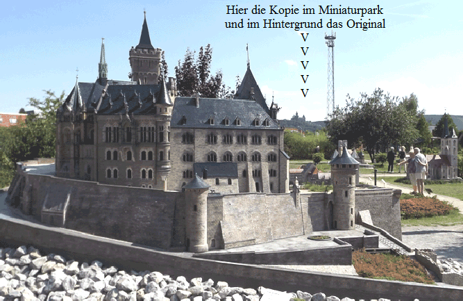 Hier die Kopie im Miniaturpark
und im Hintergrund das Original
V
V
V
V
V