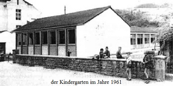 der Kindergarten im Jahre 1961