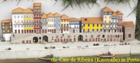 die Cais da Ribeira (Kaistrae) in Porto