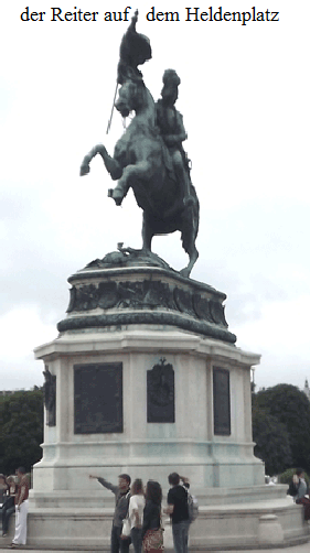 der Reiter auf   dem Heldenplatz