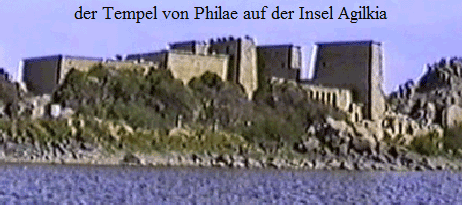 der Tempel von Philae auf der Insel Agilkia