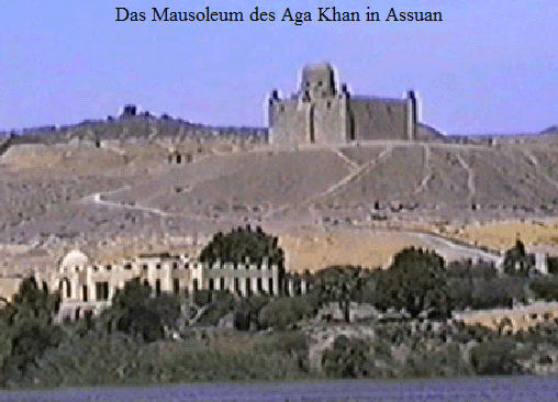 Das Mausoleum des Aga Khan in Assuan