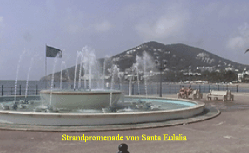 Strandpromenade von Santa Eulalia